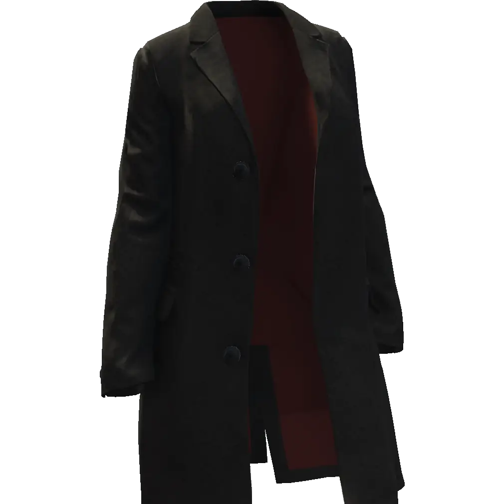 Длинное открытое пальто