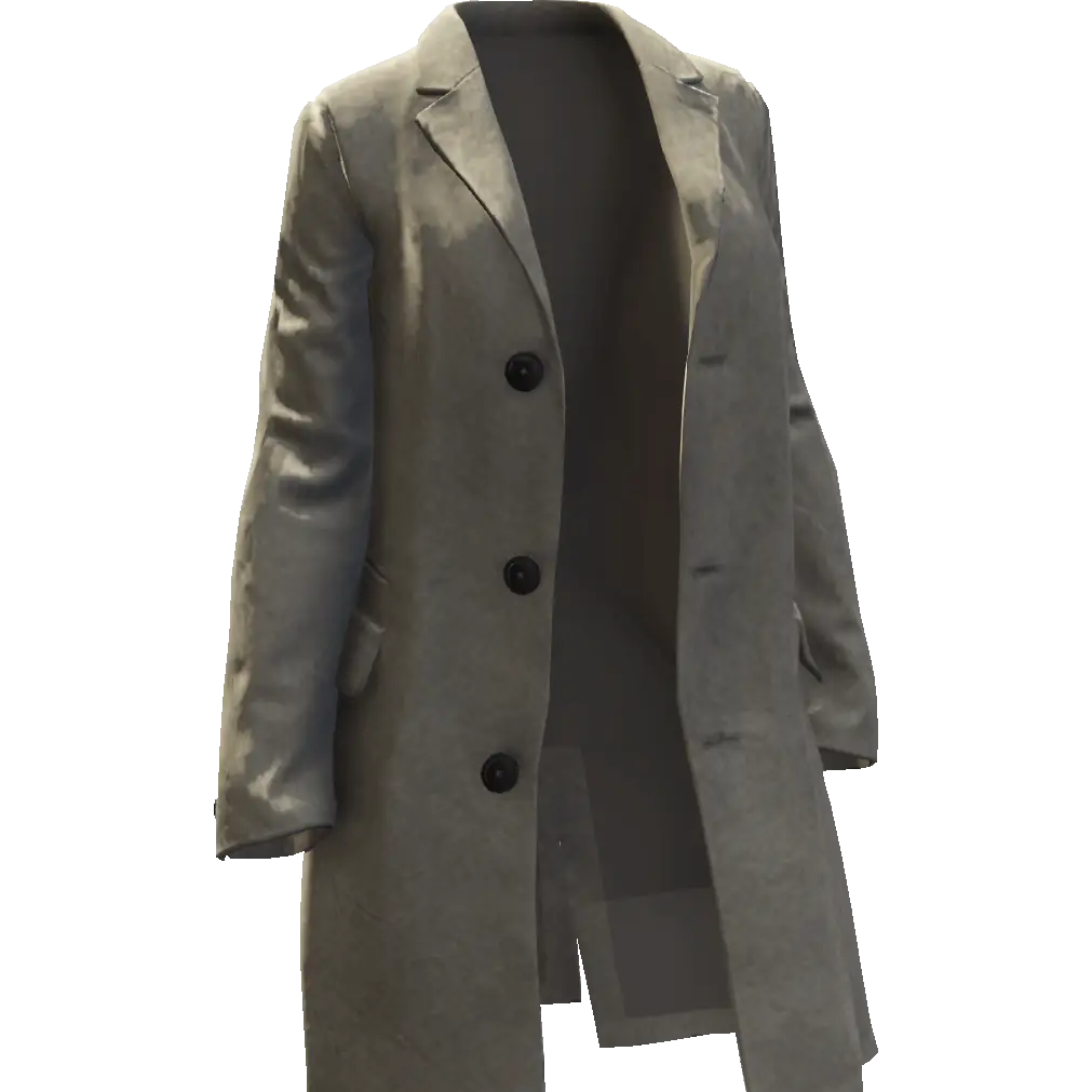 Длинное открытое пальто