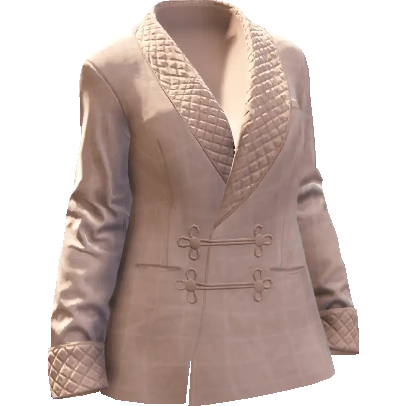 Закрытый пиджак с вырезом