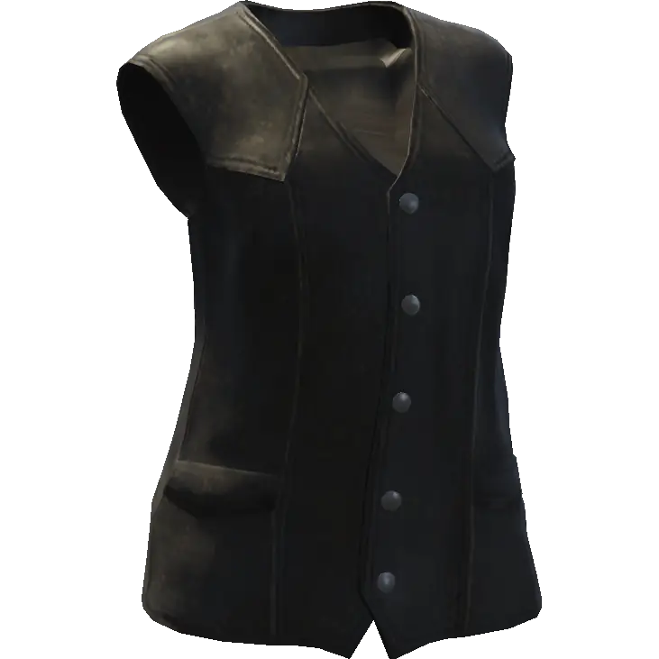 Закрытая жилетка с пуговицами