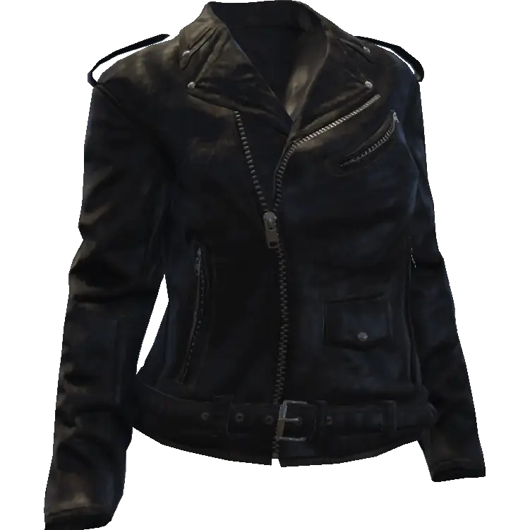 Закрытая кожаная куртка