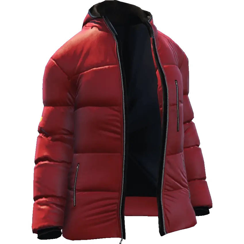 Открытый пуховик