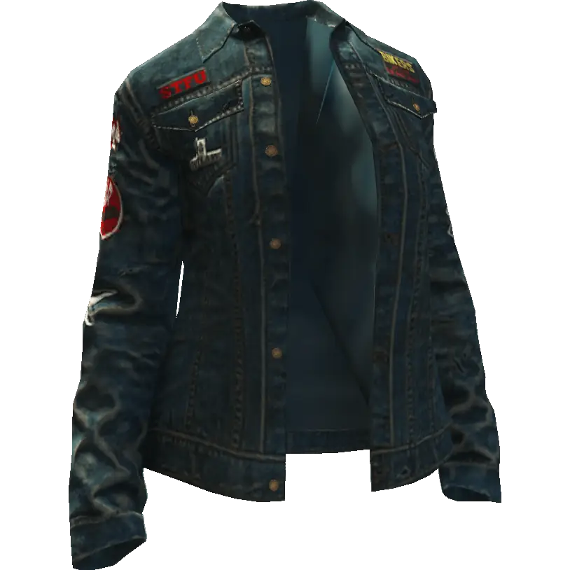 Байкерская джинсовка