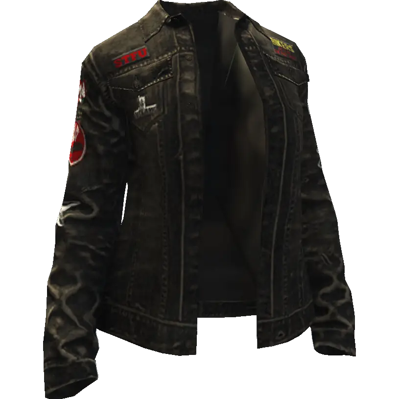 Байкерская джинсовка