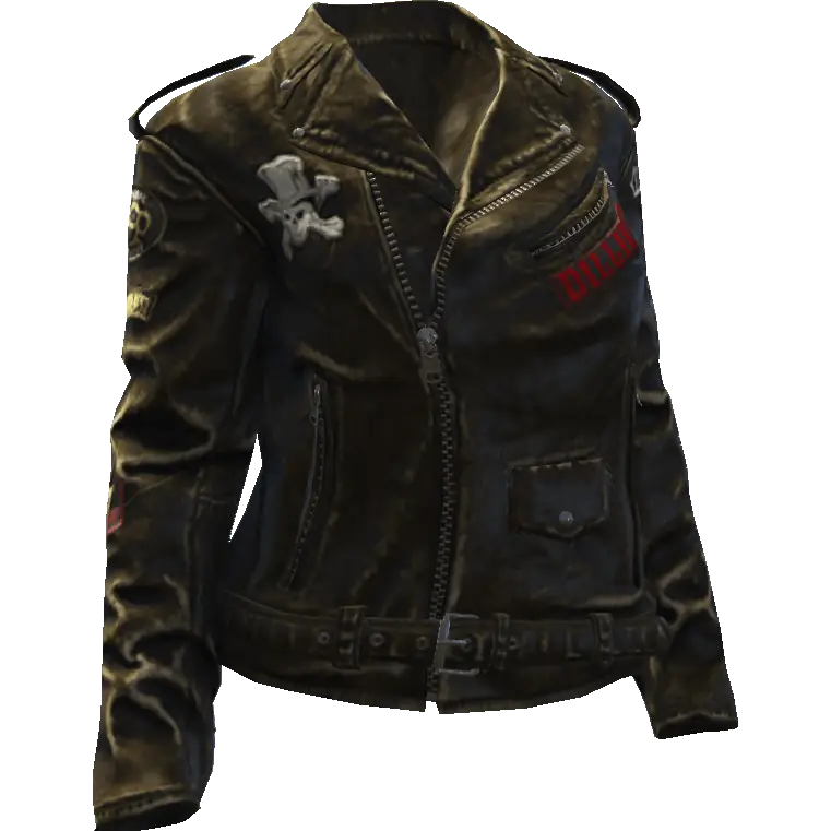Байкерская кожаная куртка