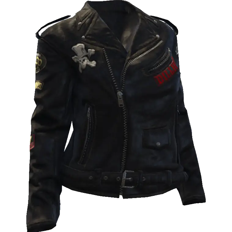 Байкерская кожаная куртка
