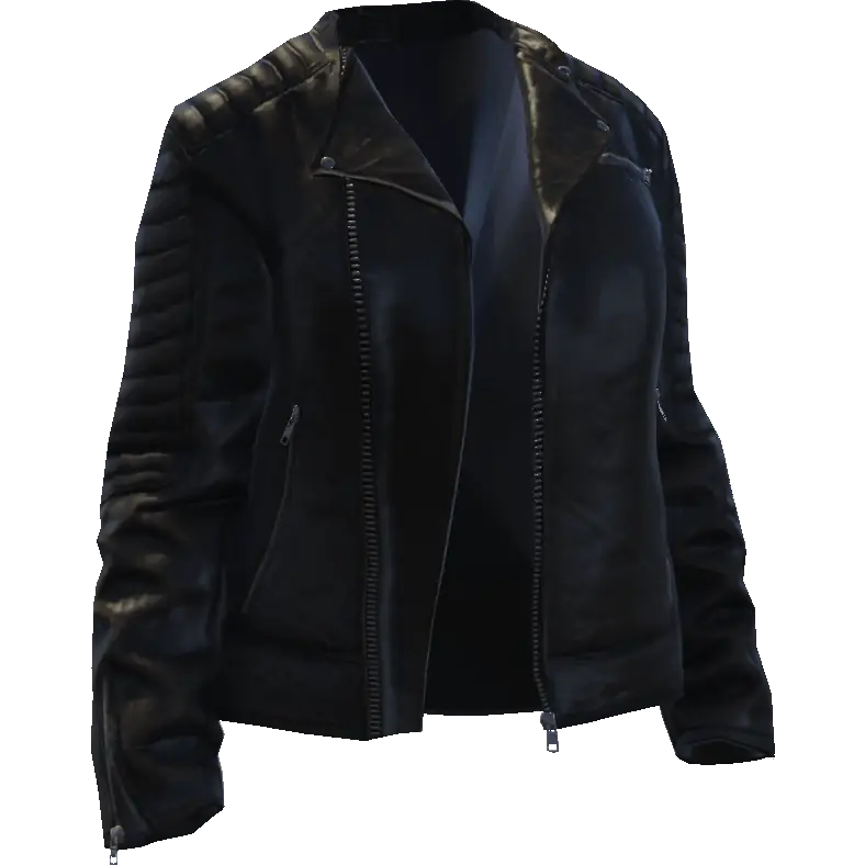 Открытая кожаная куртка