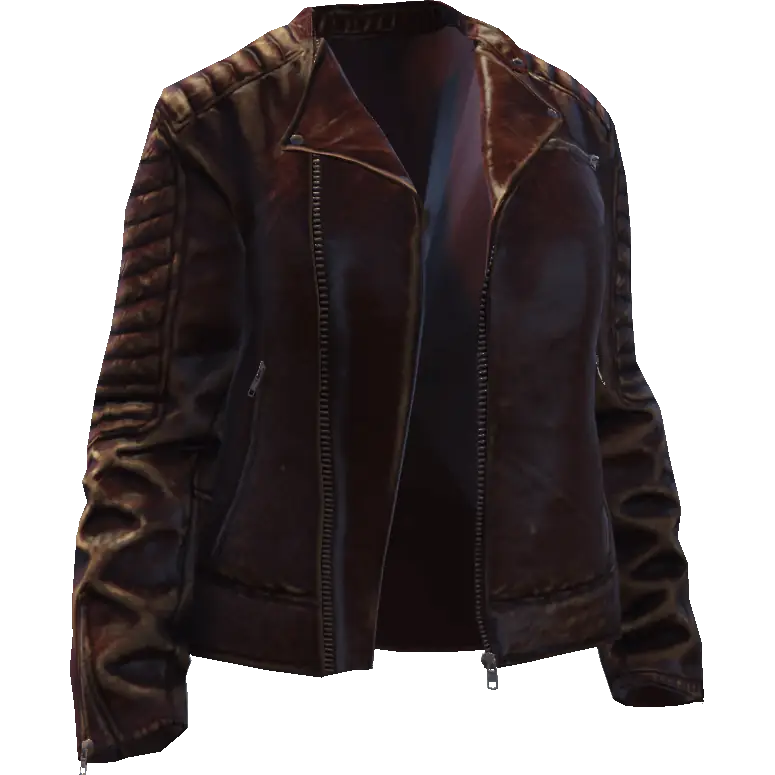 Открытая кожаная куртка