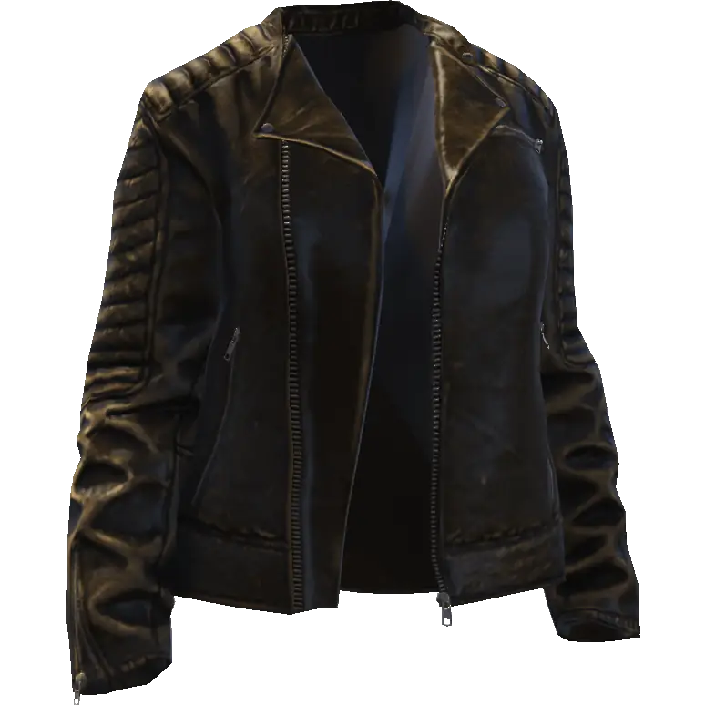 Открытая кожаная куртка