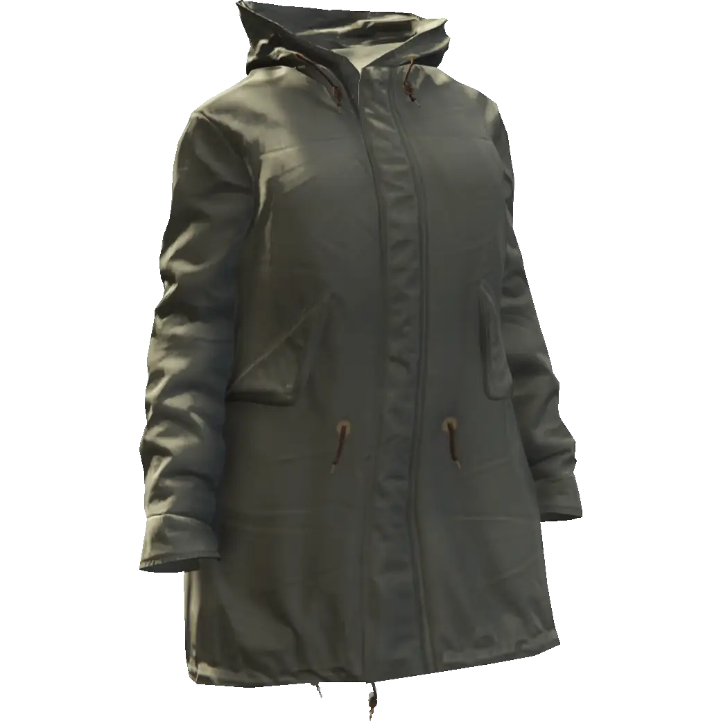 Длинная закрытая куртка