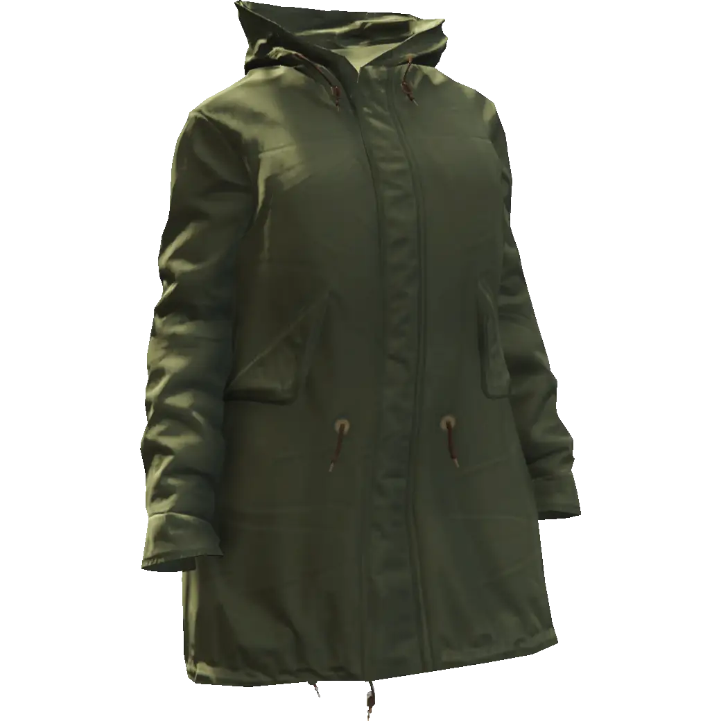 Длинная закрытая куртка