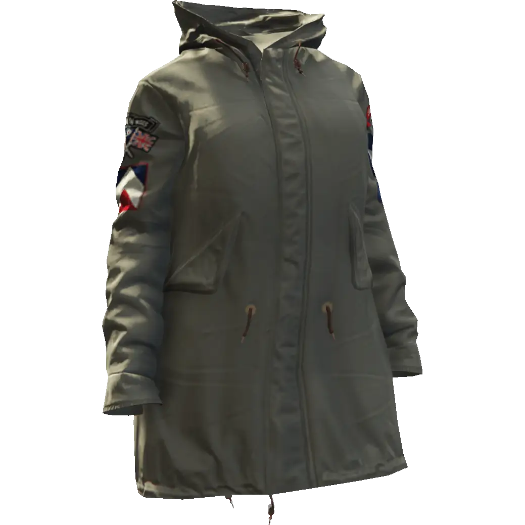 Длинная закрытая куртка