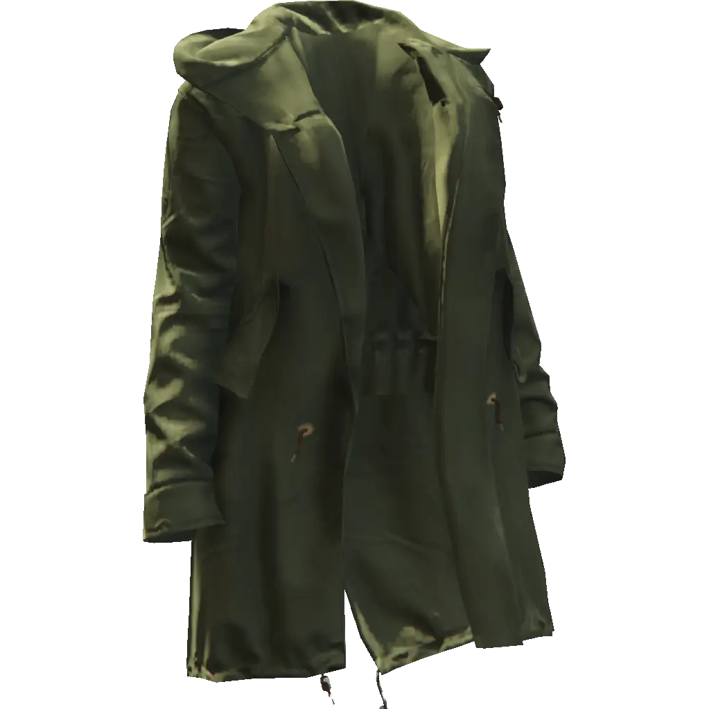 Длинная открытая куртка