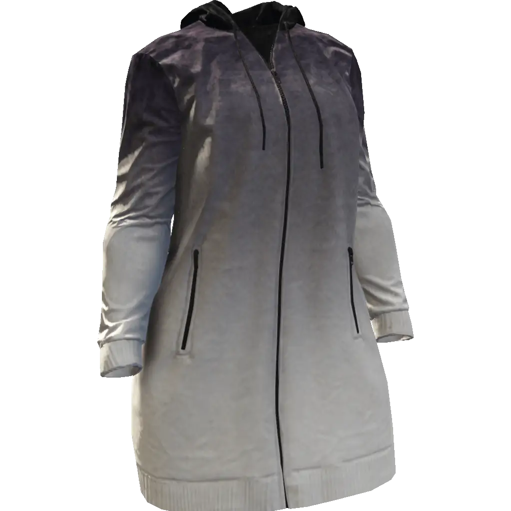 Закрытая длинная куртка