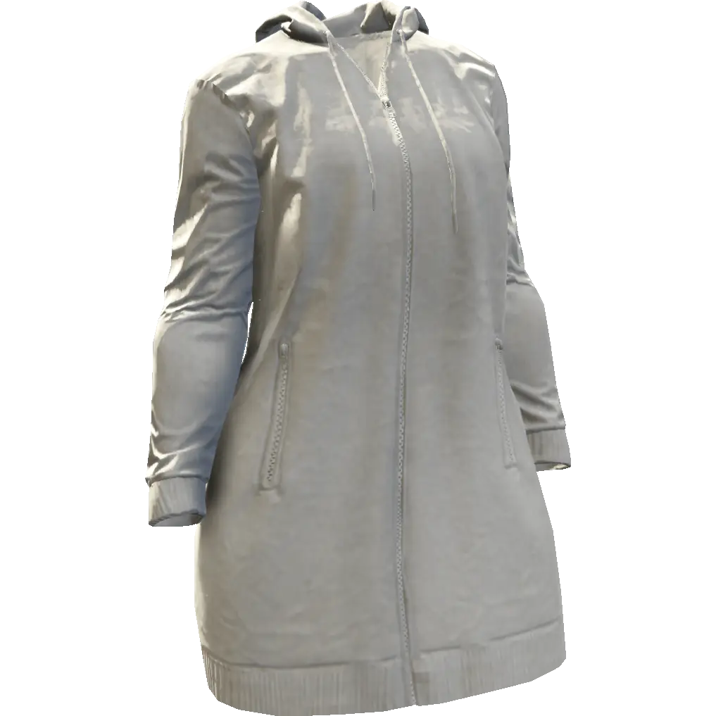 Закрытая длинная куртка