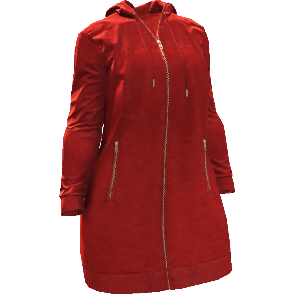 Закрытая длинная куртка