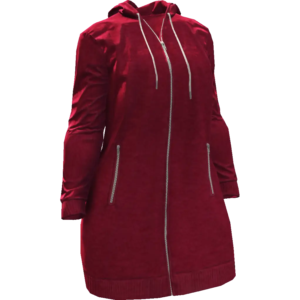 Закрытая длинная куртка