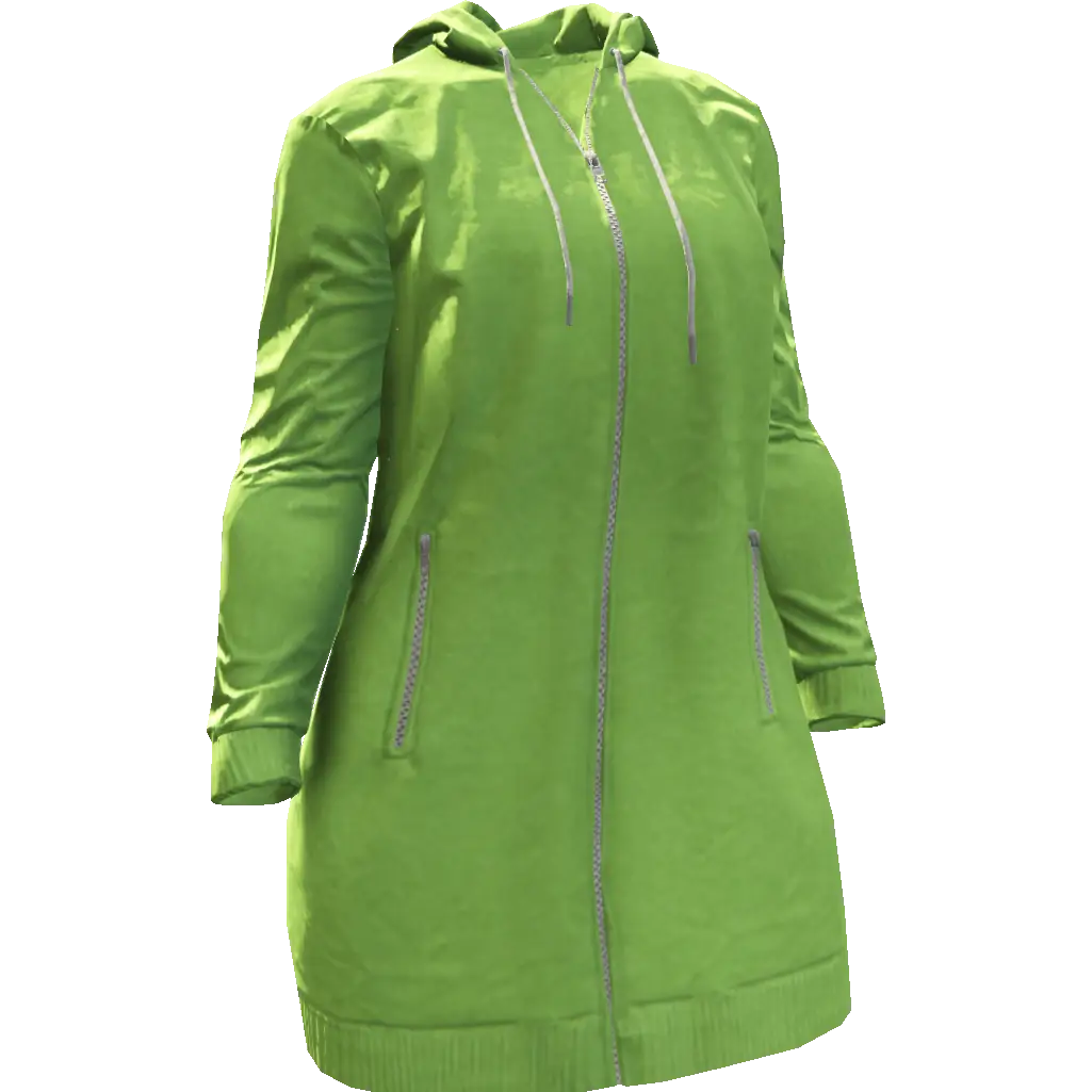 Закрытая длинная куртка