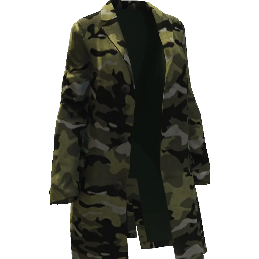 Открытое длинное пальто