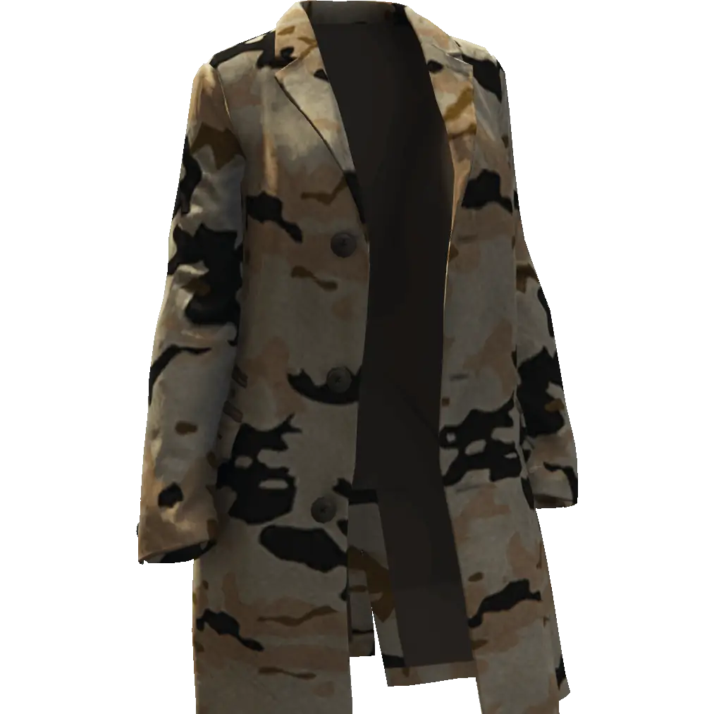 Открытое длинное пальто