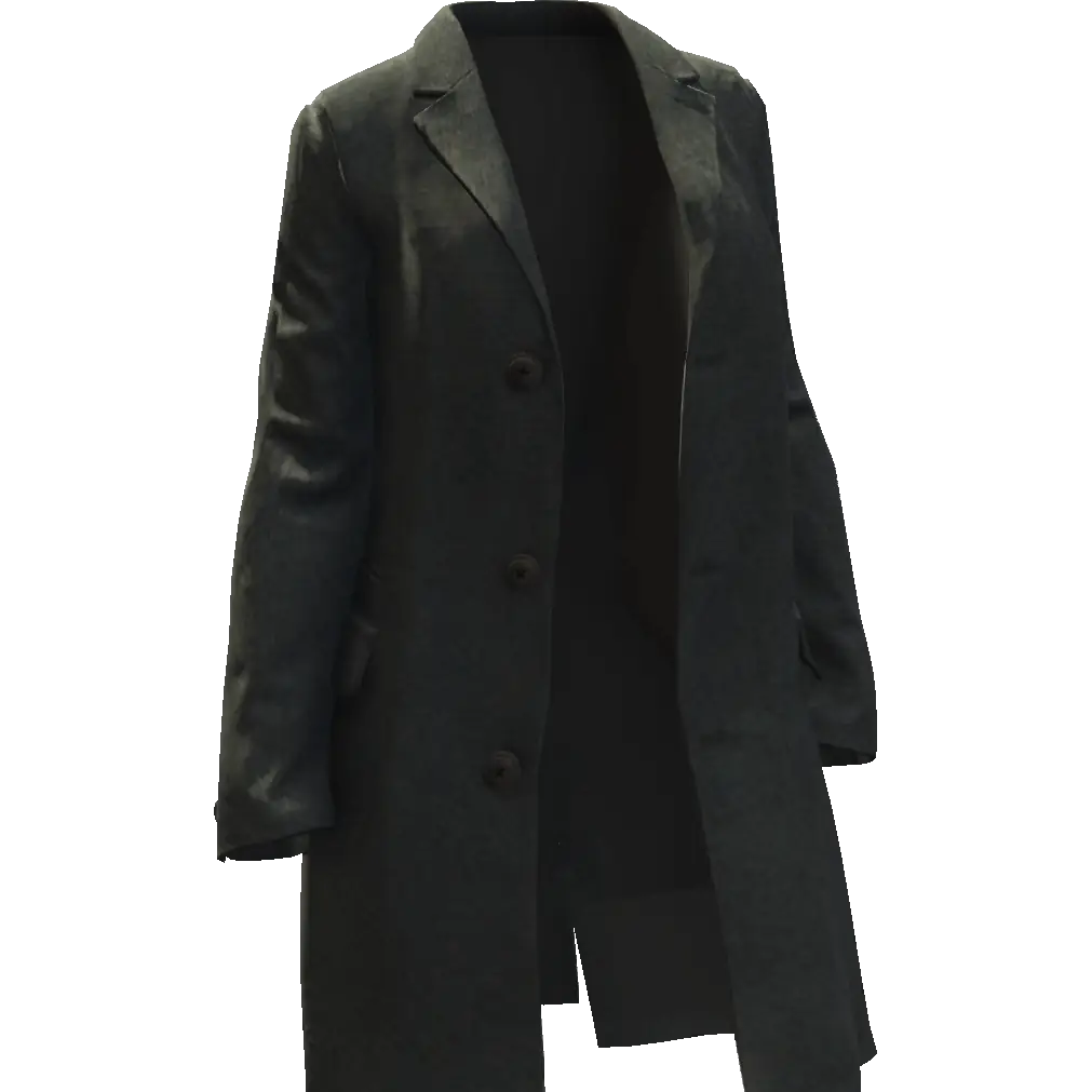 Открытое длинное пальто