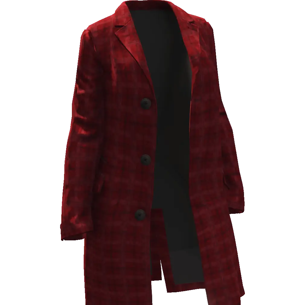 Открытое длинное пальто