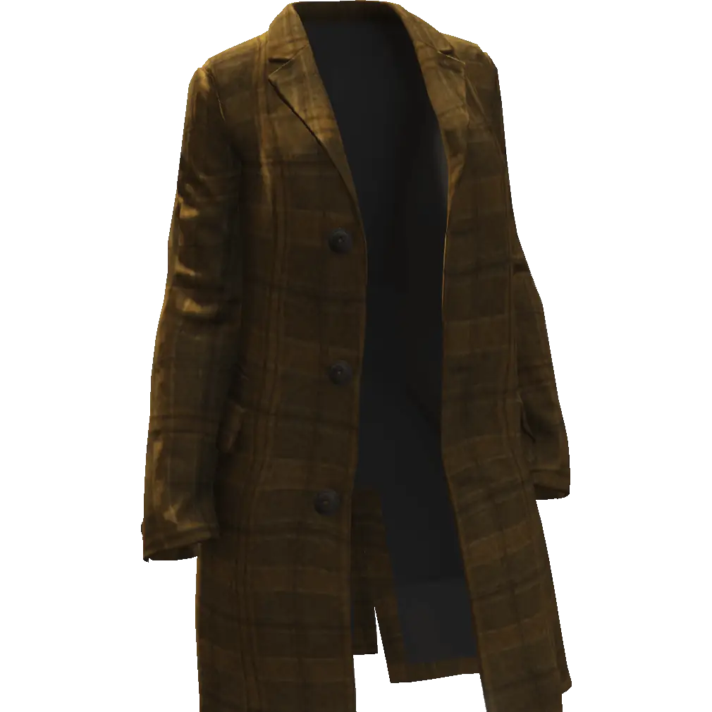 Открытое длинное пальто