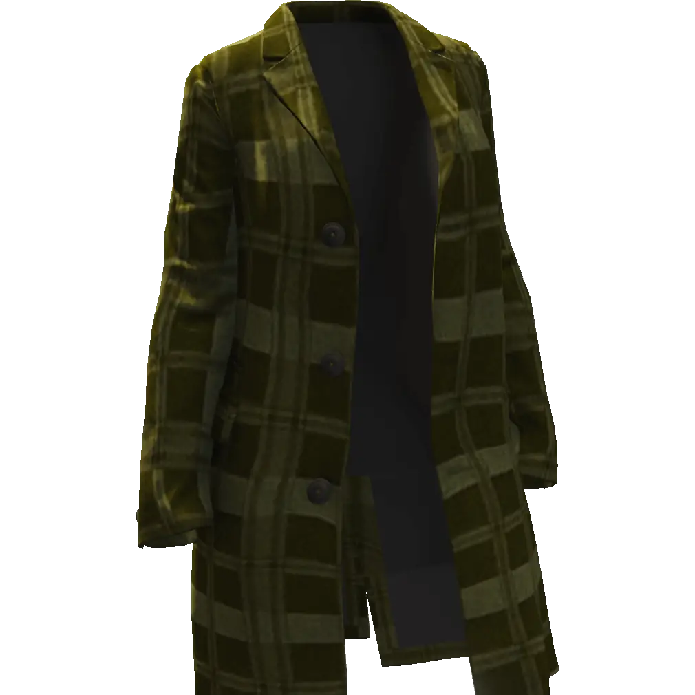 Открытое длинное пальто