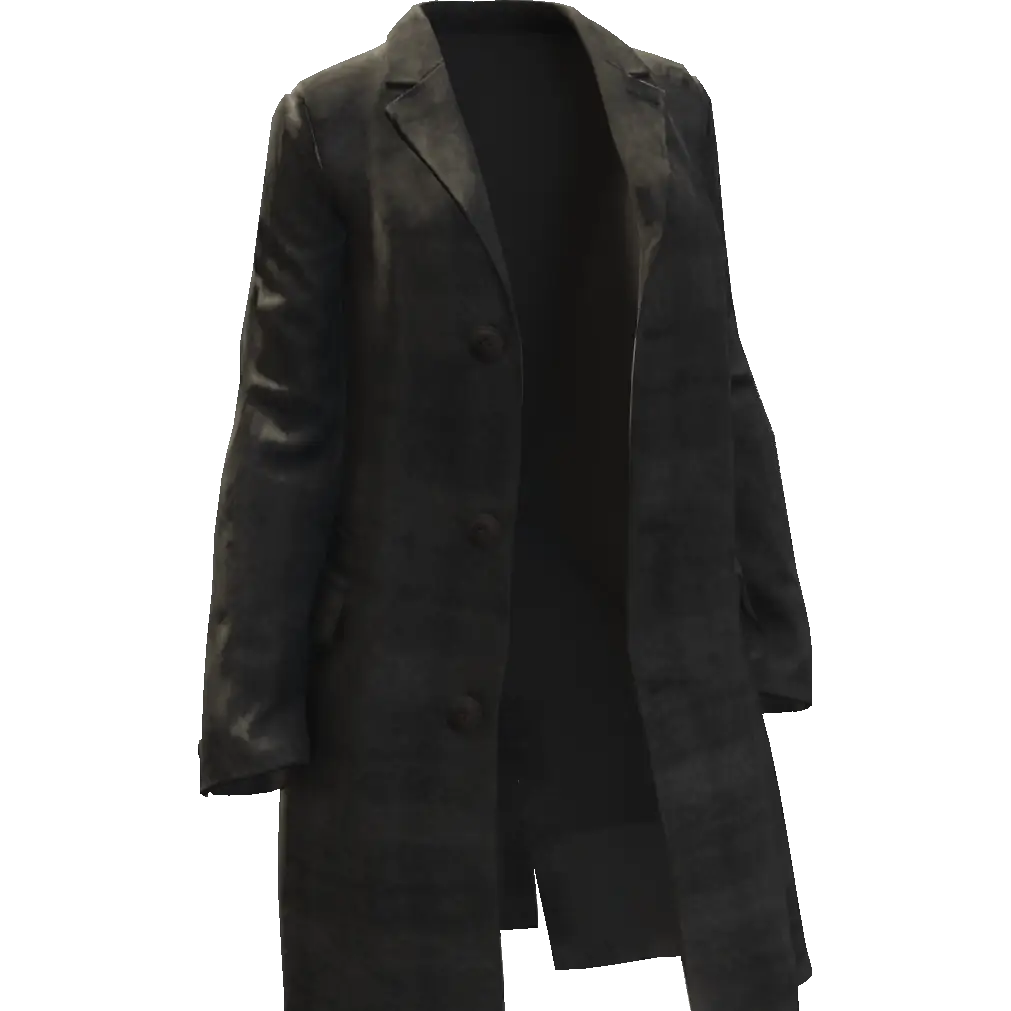 Открытое длинное пальто