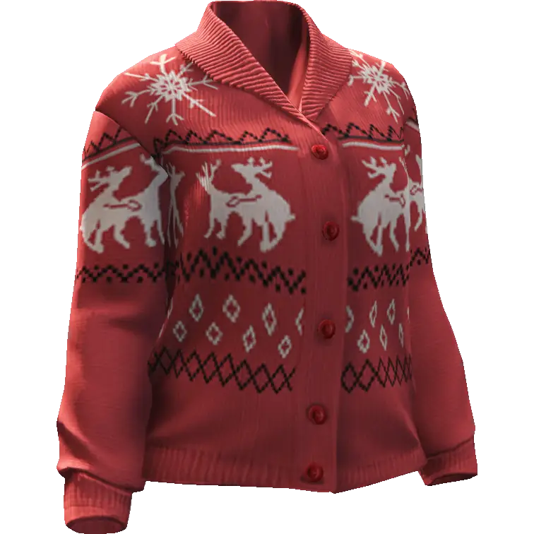 Кофта с ёлками №1