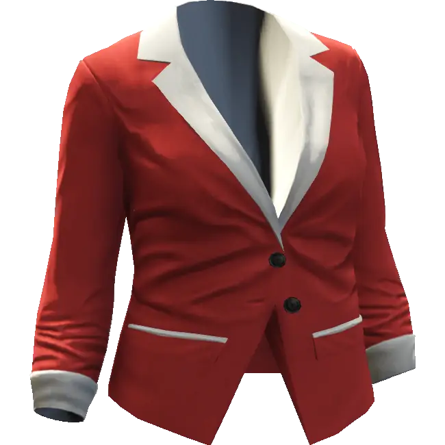 Деловой пиджак с двумя пуговицами с вставкой