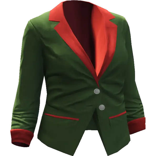 Деловой пиджак с двумя пуговицами с вставкой