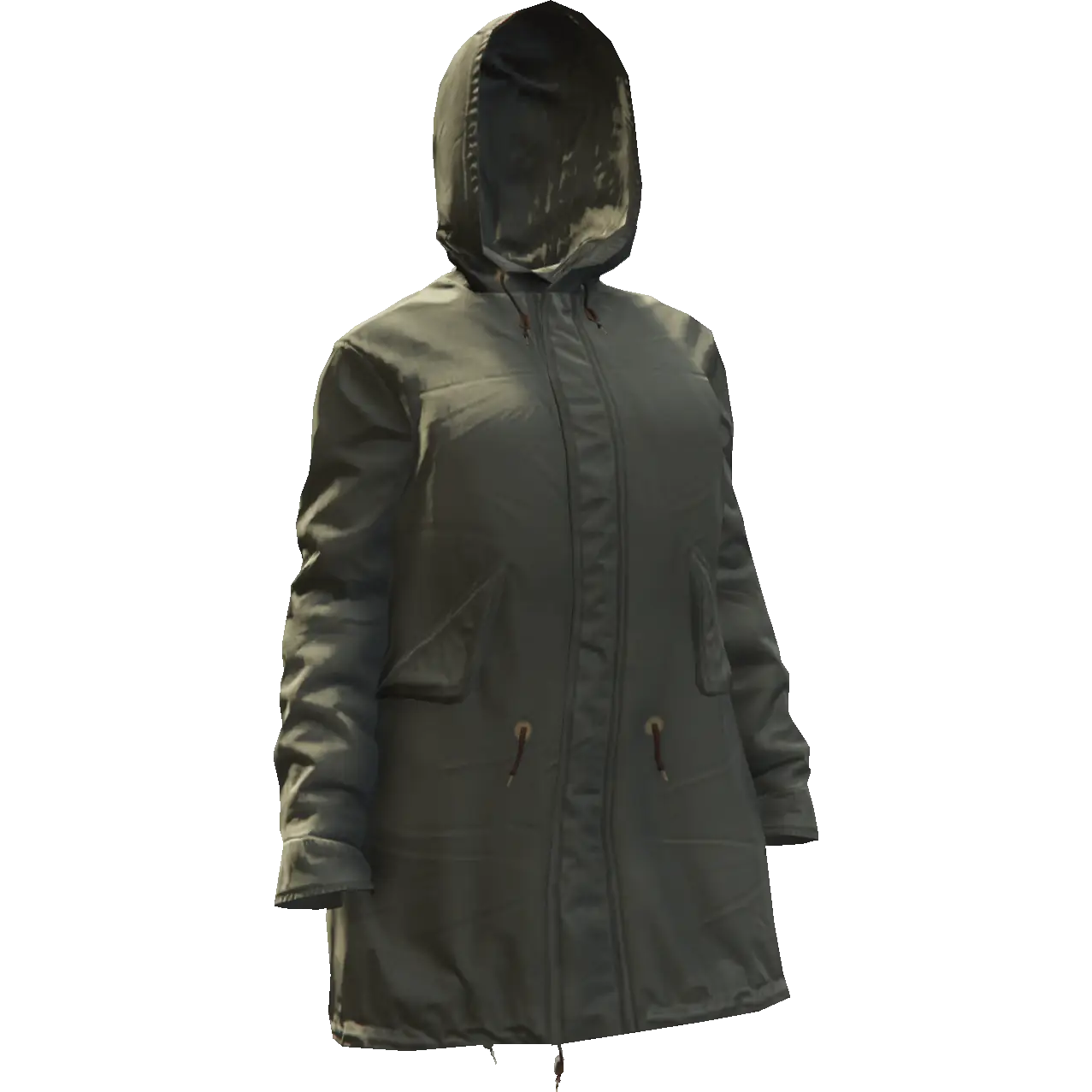 Закрытая модная куртка с капюшоном