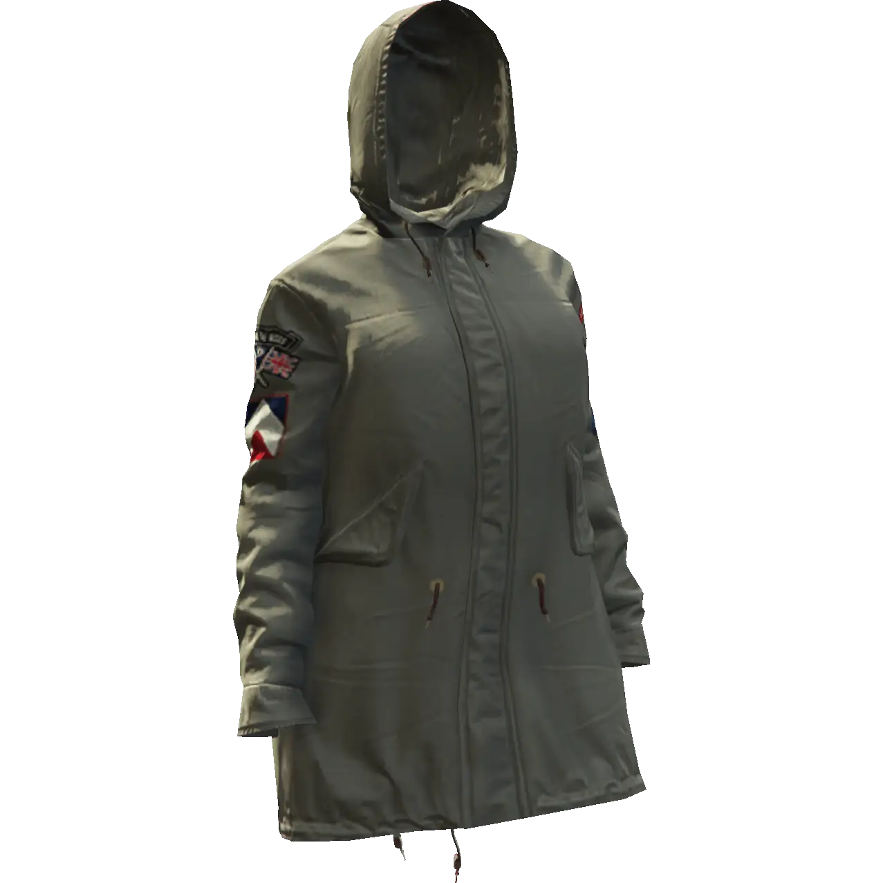 Закрытая модная куртка с капюшоном