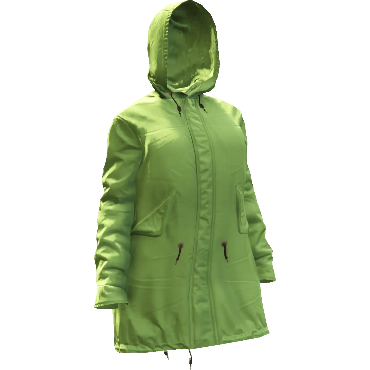 Закрытая модная куртка с капюшоном