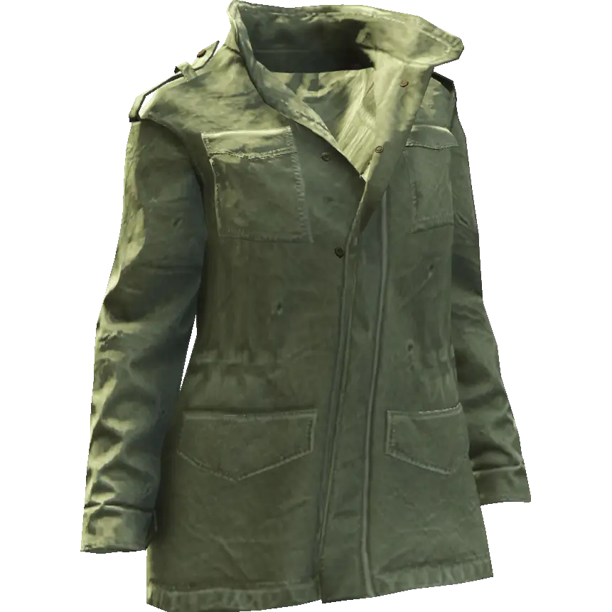 Куртка длинная на пуговицах