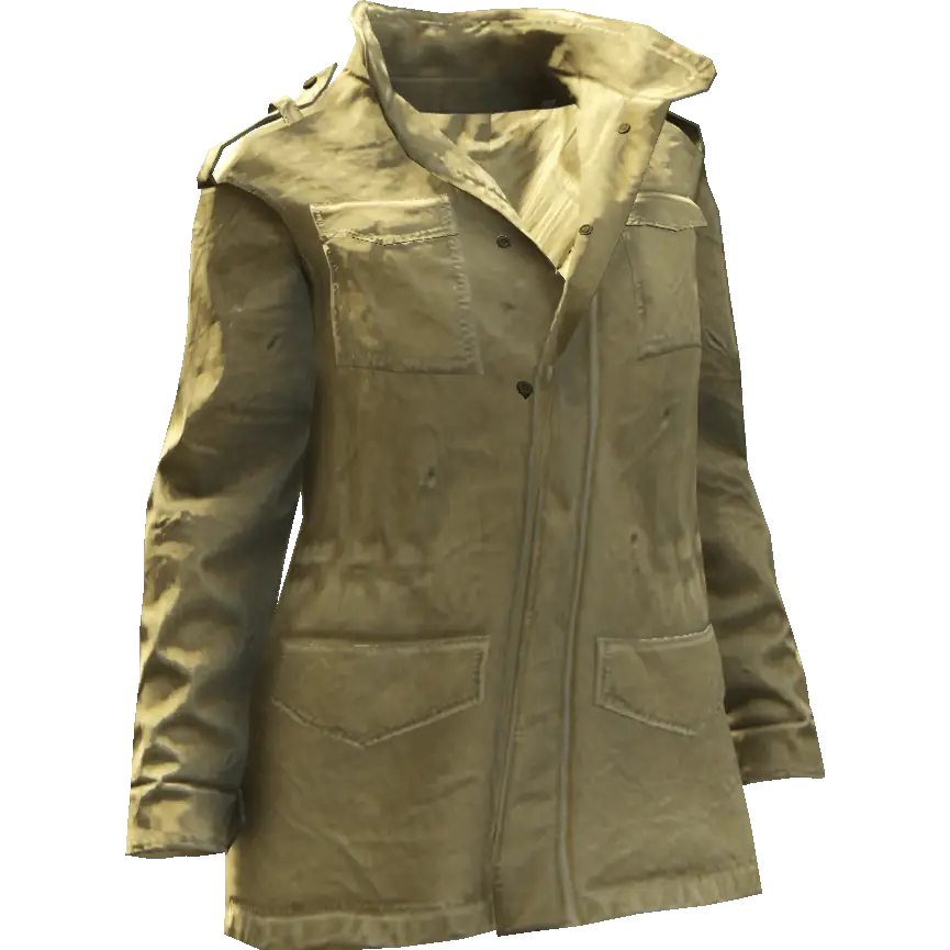 Куртка длинная на пуговицах