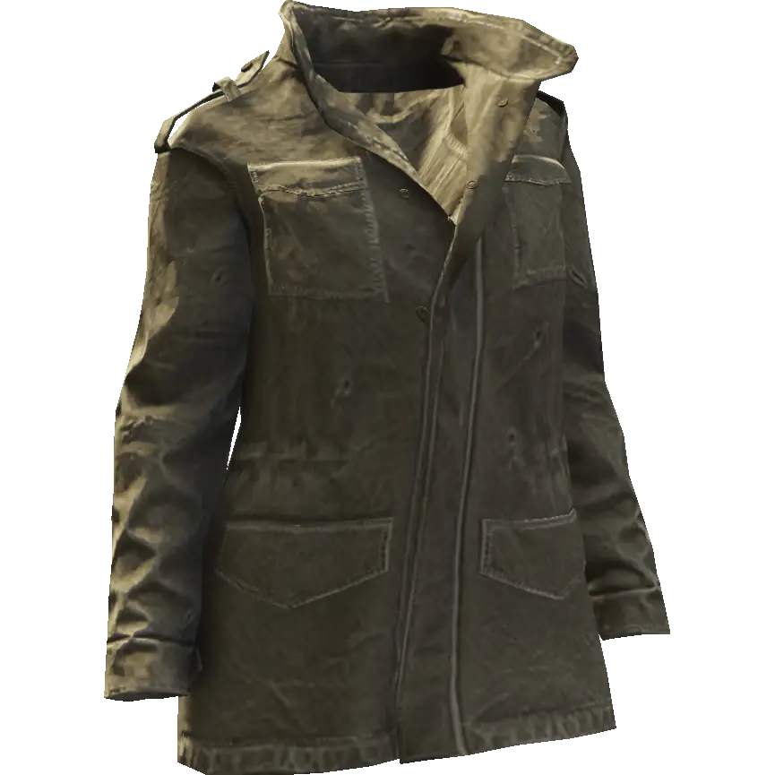 Куртка длинная на пуговицах