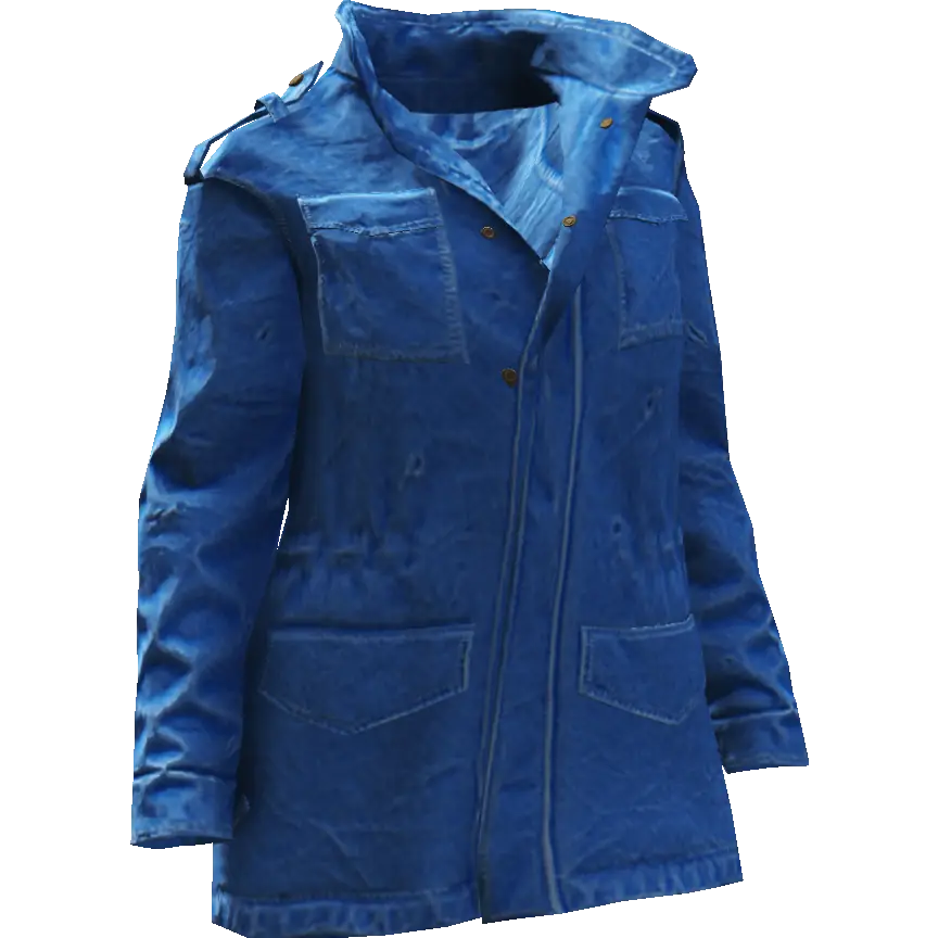 Куртка длинная на пуговицах