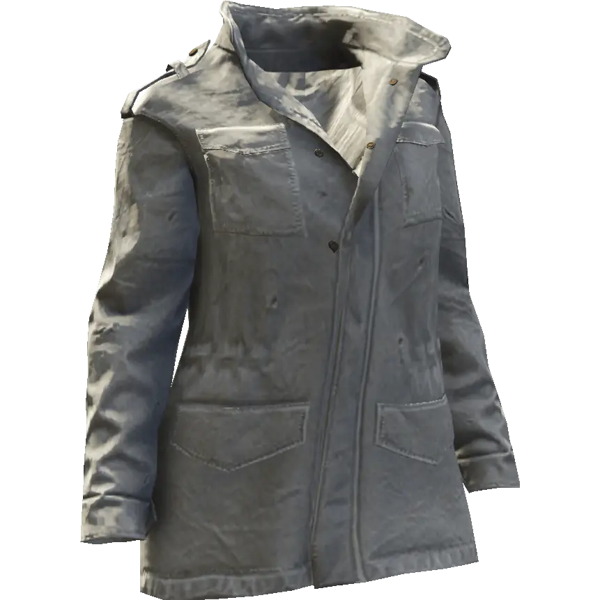 Куртка длинная на пуговицах