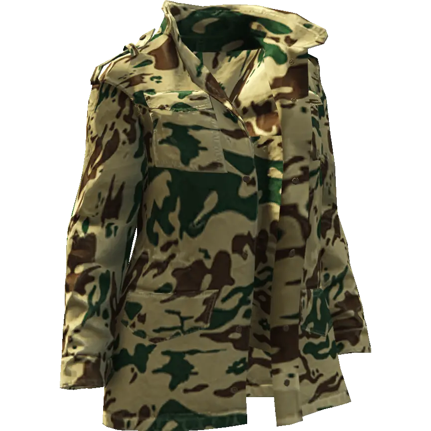 Куртка длинная на пуговицах расстегнутая