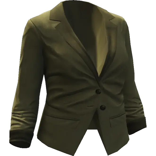 Деловой пиджак с двумя пуговицами офисный