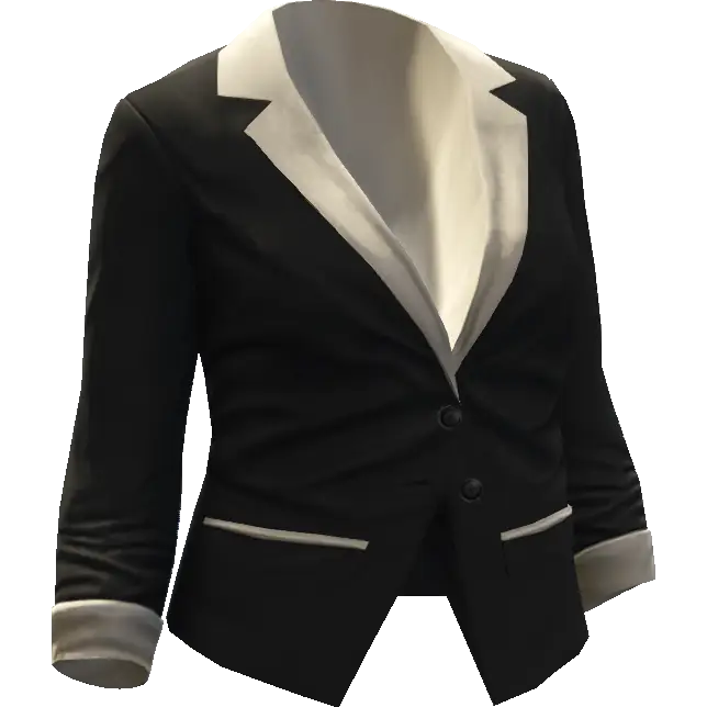 Деловой пиджак с двумя пуговицами офисный