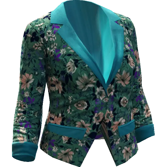 Деловой пиджак с двумя пуговицами офисный