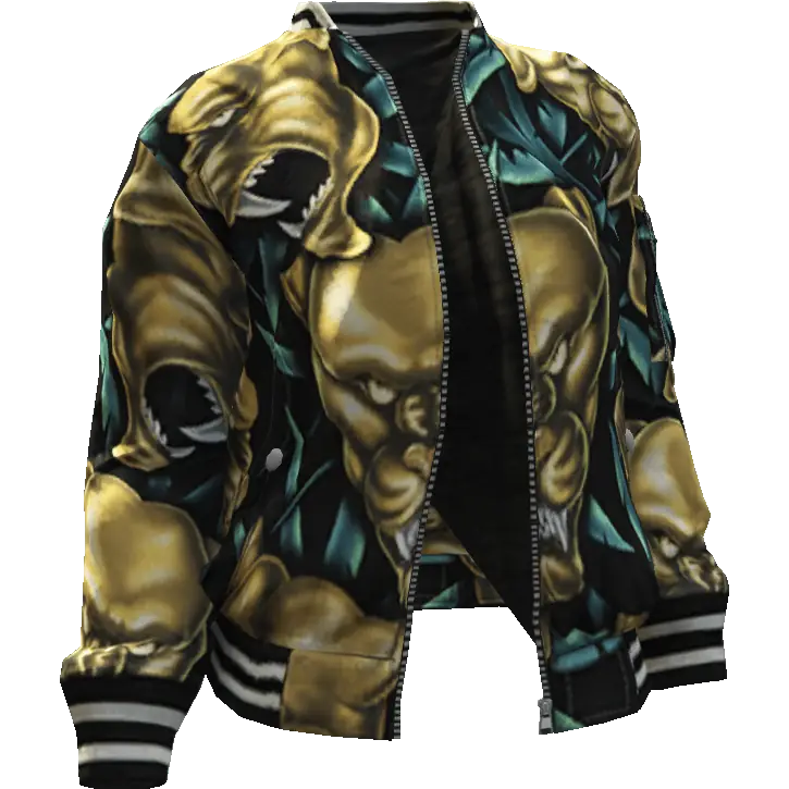 Открытая куртка с пантерами