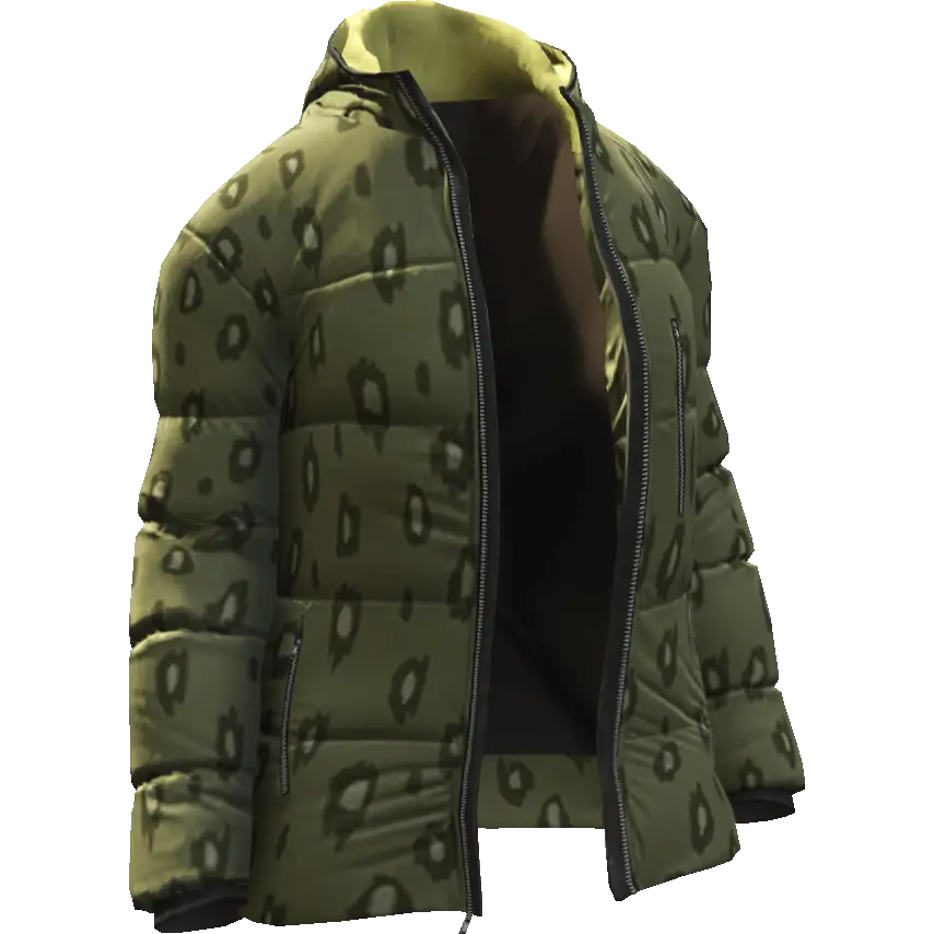 Разноцветная открытая куртка