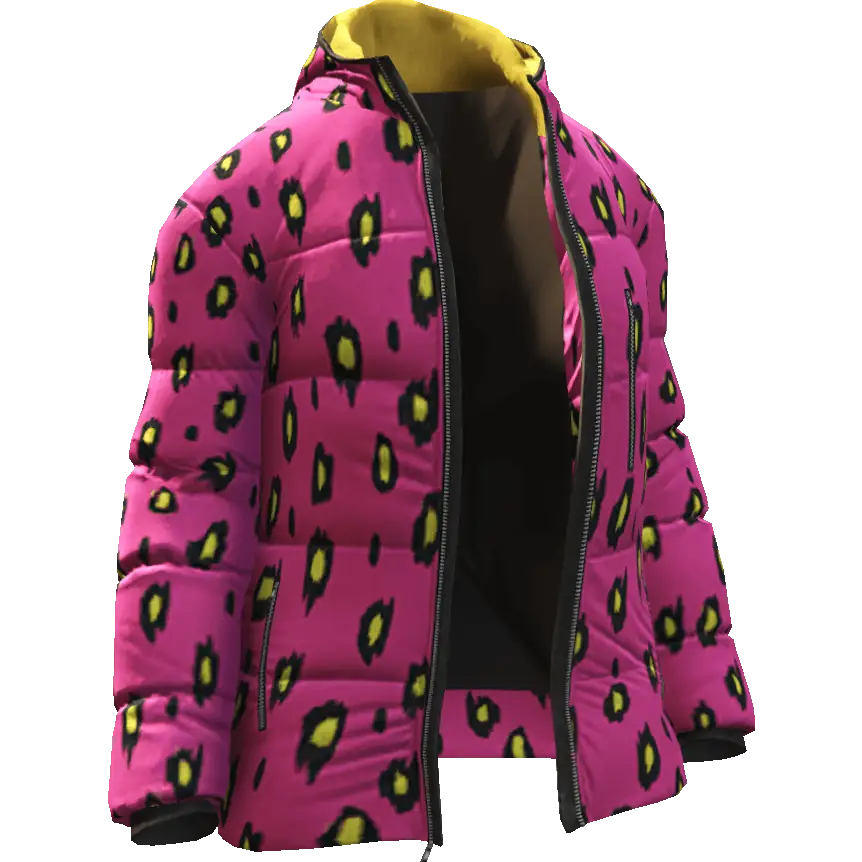 Разноцветная открытая куртка