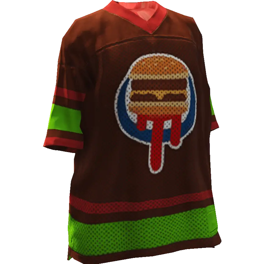 Длинная футболка 'Burger'