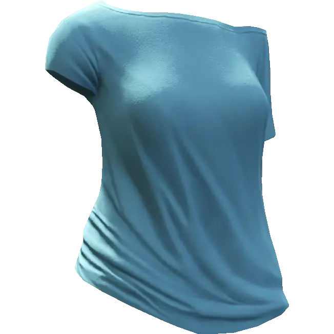 Футболка с оголенным плечом