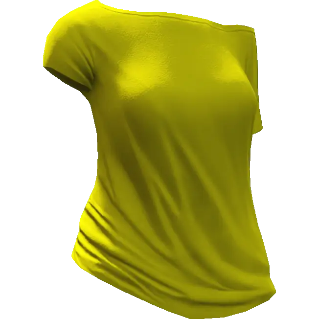 Футболка с оголенным плечом